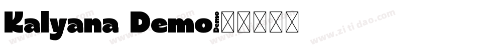 Kalyana Demo字体转换